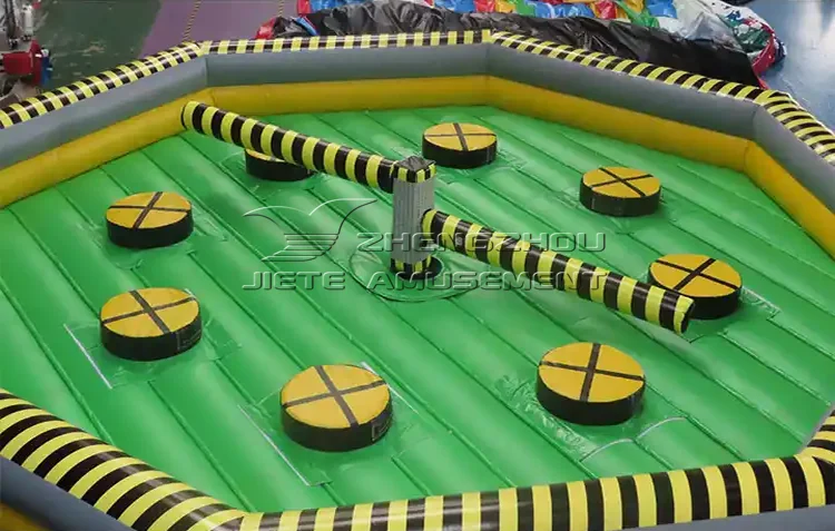 Giant Outdoor Inflatable Wipeout Game Inflatable Meltdown Challenge Eliminator Games For Sale