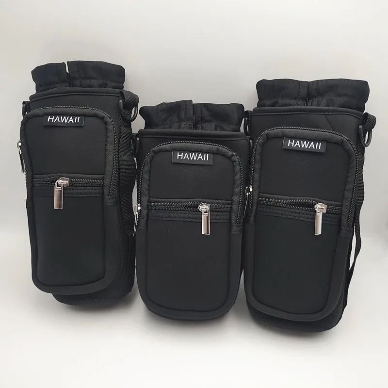 Sport Water Bottle Thermal Cover Bag Carrier Sleeve Sling Holder
