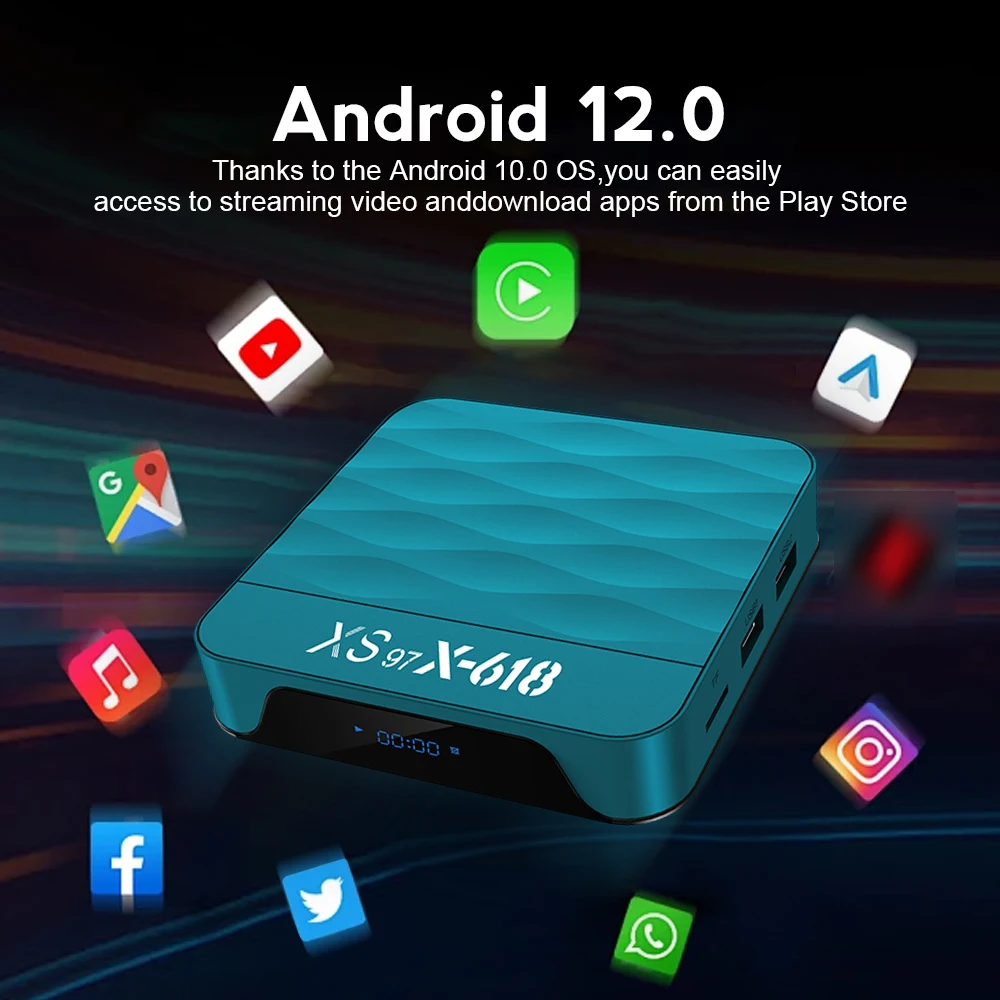 4K Android TV Box with Colorful Shell & AV1 Support