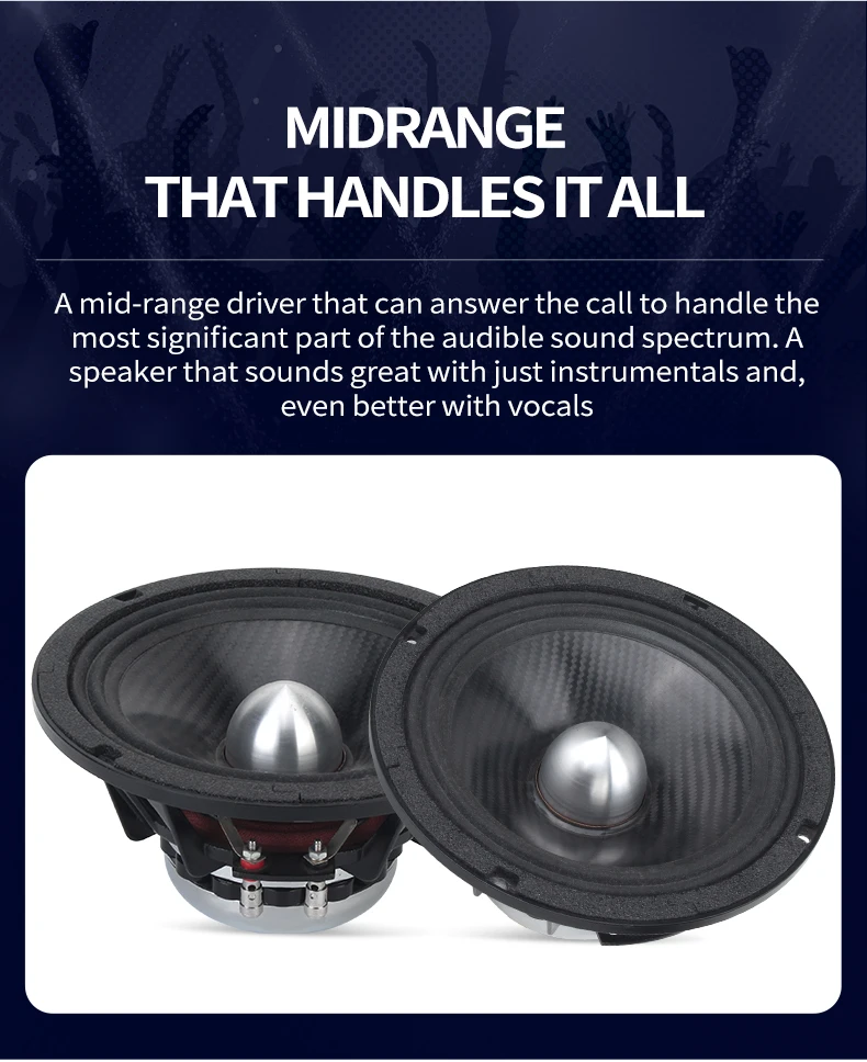 Powerful Voice Mid Range Audio Car Musical Horn 12v Midrange Speaker
