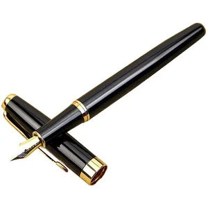 Hot Selling Luxury Calligraphy Metal Fountain Pen  with Custom Engraved logo VIP Gift Promotion Metal Fountain Pen