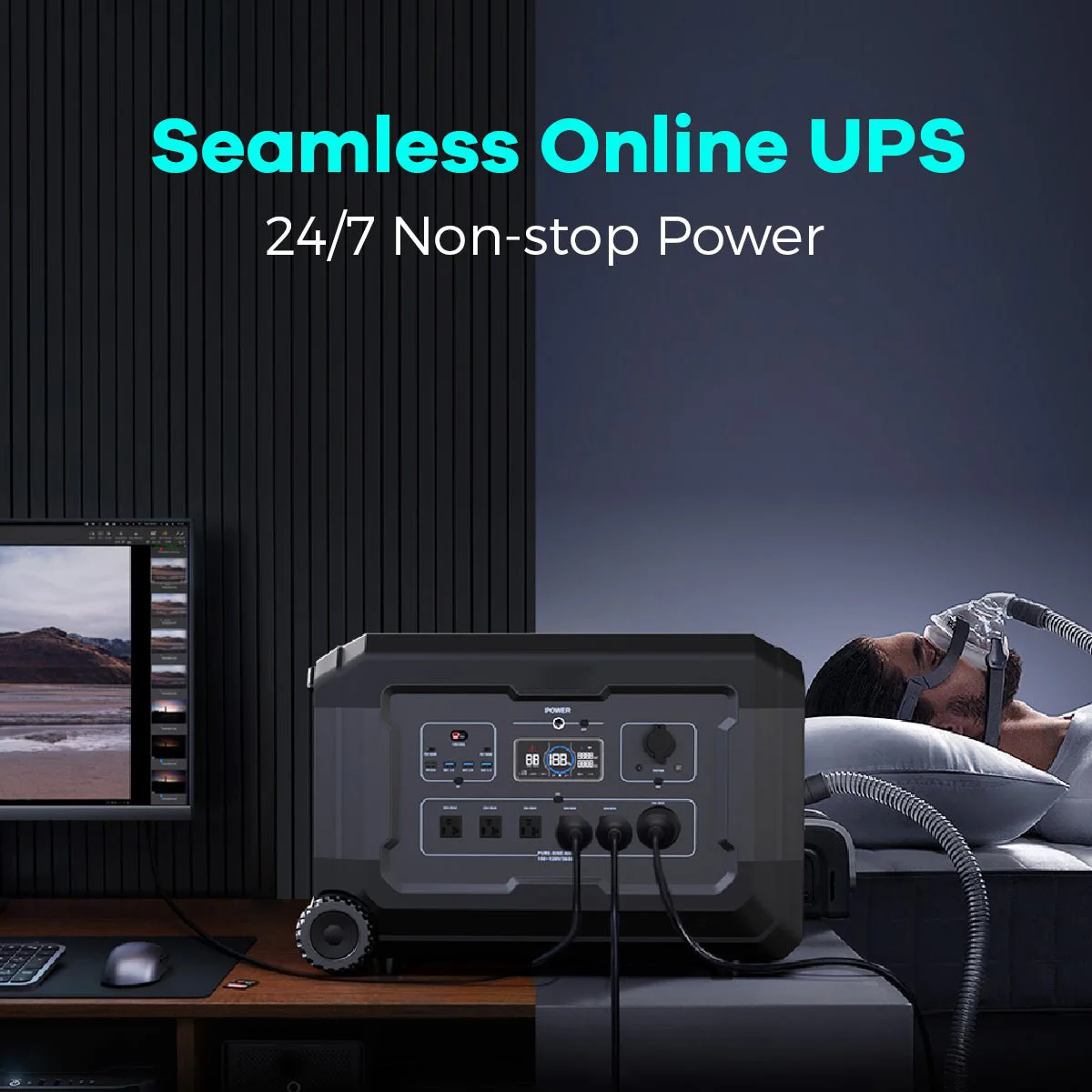 SOUOP Factory 5000w Camping Powerstation Lifepo4 Bank Charge Energy System 5kw Portable Power Station Solar Generator 5000 Watts