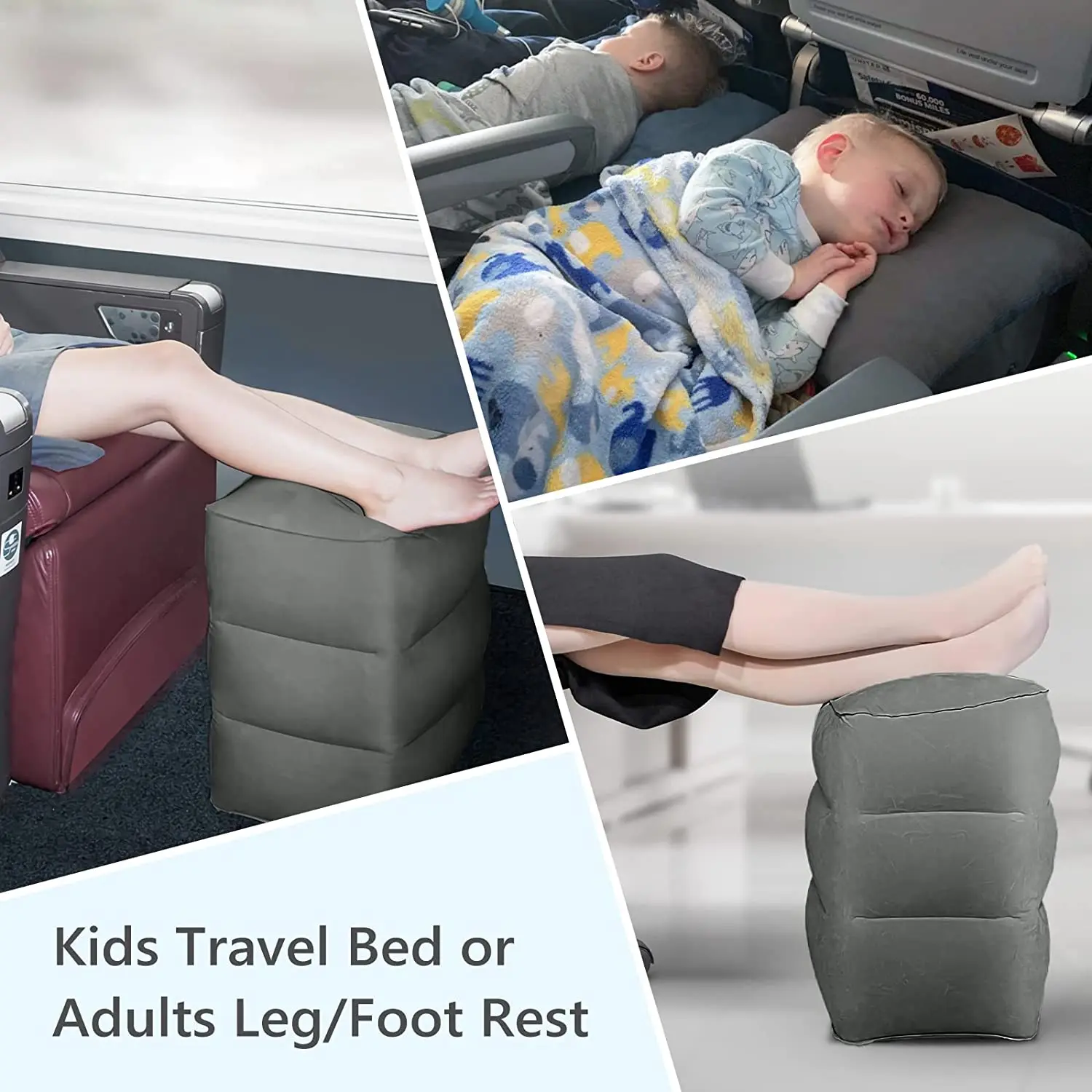 Factory Directly Sale To Sleep On Long Trip Inflatable Travel Foot Rest