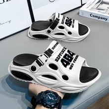 Qzab Wholesale  Women and Man Platform Shoes with Head Ornament One-piece Non-slip Beach Comfortable Casual slippers for Women