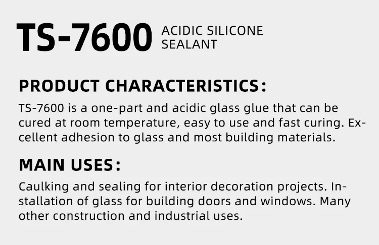 Acetoxy Sealant Adhesives Sealant Fast-Curing High Adhesion Waterproof ...