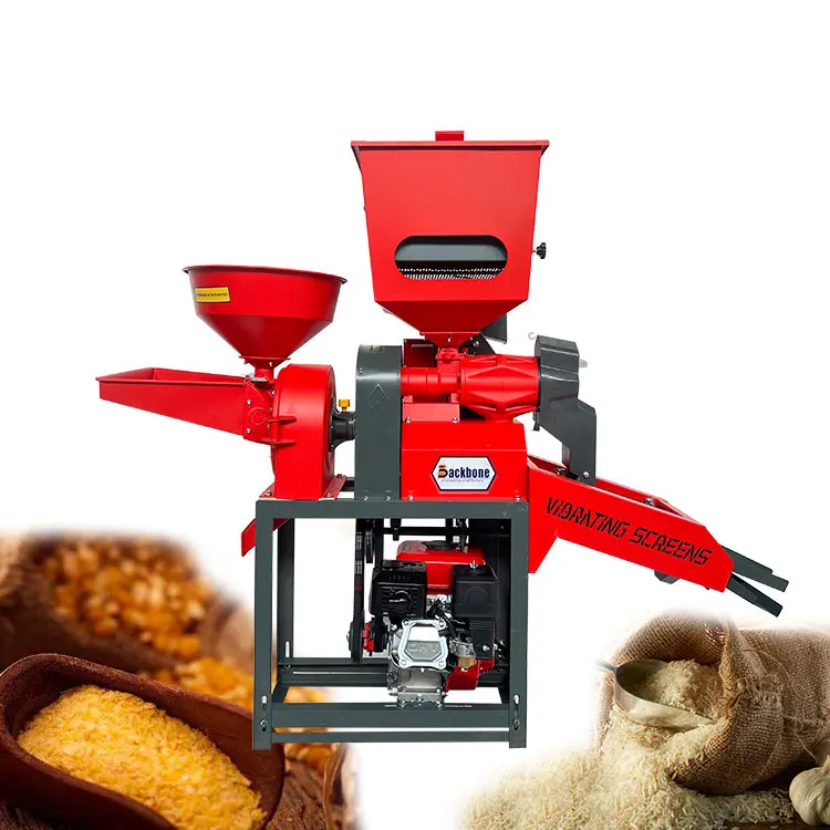 Multifunctional Rice Mill 4 in 1 Combined Rice Mill Paddy Straw Separator Broken Rice Separator Produced by Backbone Machinery