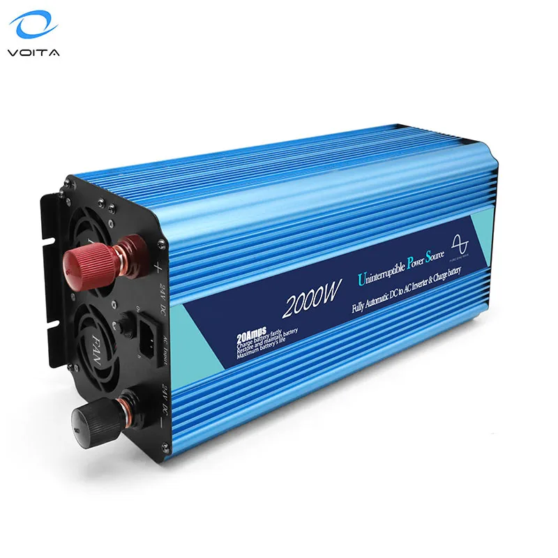ソーラーパワー高品質72v Dc to ACインバーター2000w 24v充電器付き 