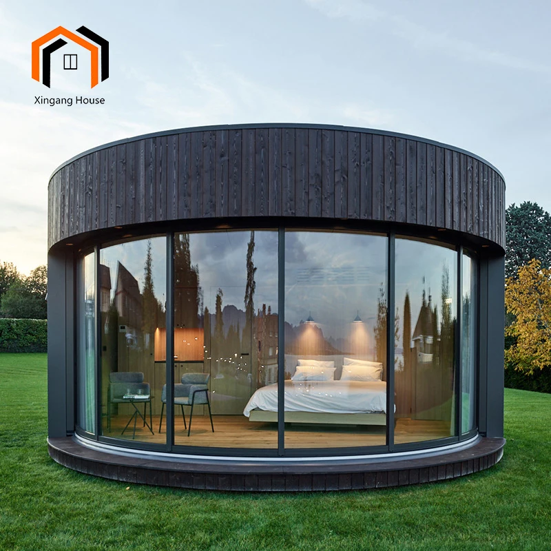 Waterproof Modular Steel Wood Prefabricated House European Style Small Home Villa Office Bathroom for Apartment Warehouse Use