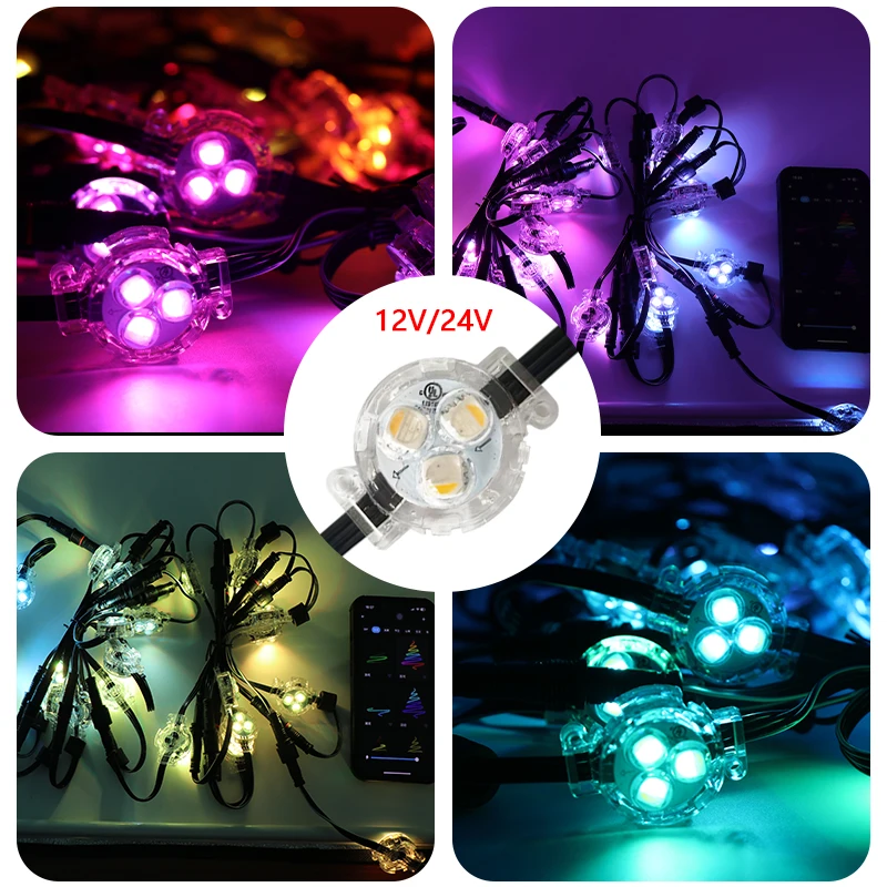 Customized Led Permanent Outdoor Lights Ip68 Dc12v 24v 36v Rgbw Chasing Color Permanent Track Light