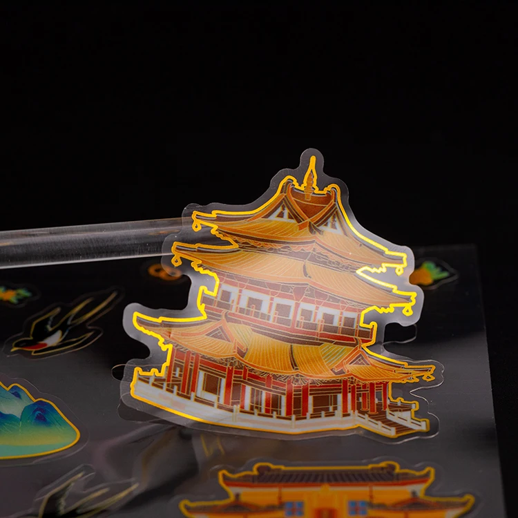 product custom stickers waterproof transparent vinyl sticker sheet label printing manufacturer design clear logo label sticker-4