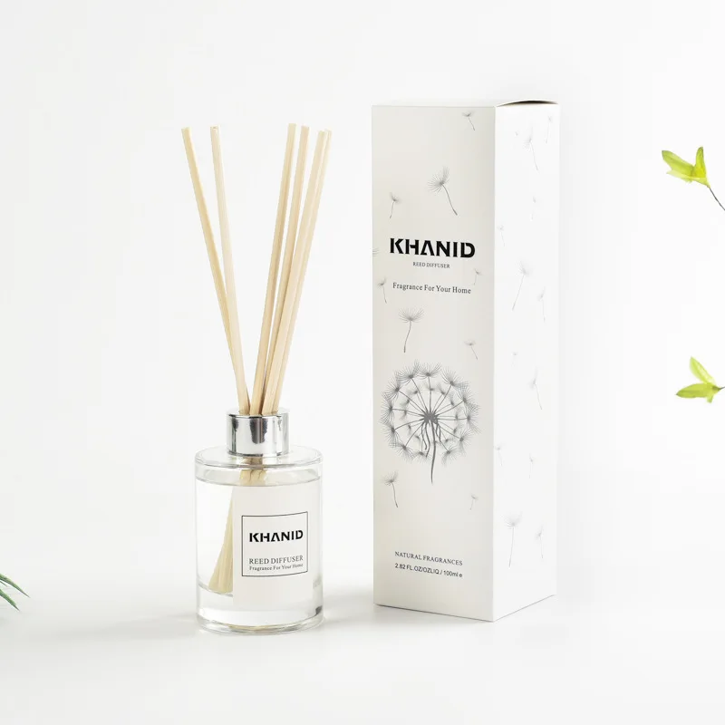 Luxury Design Custom Printing Kraft Cardboard Perfume Candle Bottle Fragrance Packaging Reed Diffuser Paper Box
