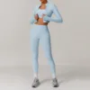 Light Blue Long-sleeve bra and pants