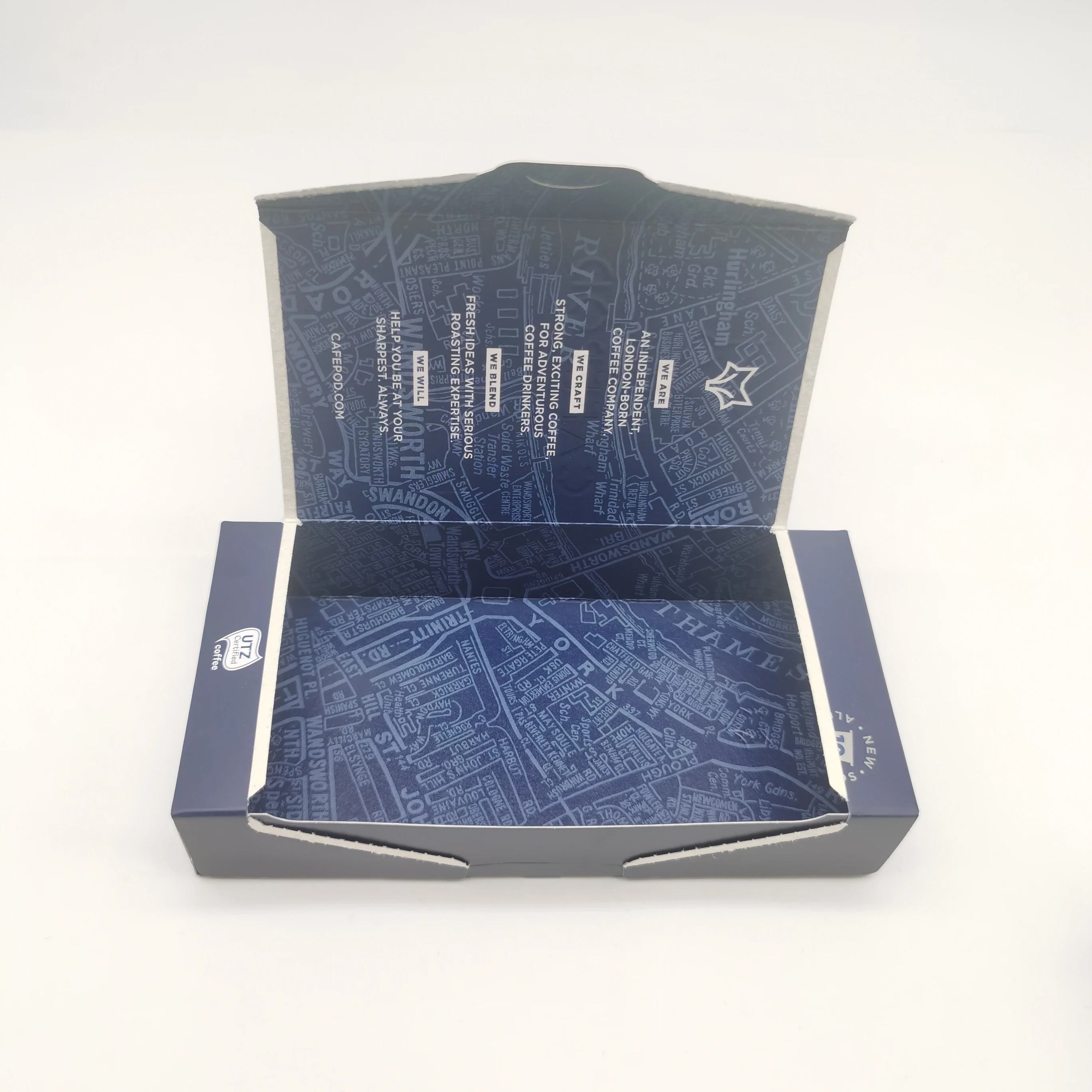 Coffee Packaging Paper Box Custom Double Sides Printed Tea Espresso Coffee Capsule Packaging for Coffee