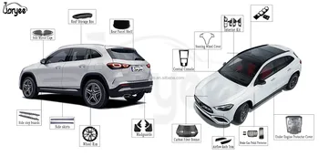 Becquet Toit Pour Mercedes Pour Benz Classe A W177 A45 AMG 2019 Voiture Extension D'aile De Becquet De Toit Arrière Noir Brillant