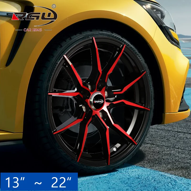 Five Hole Mag Car Rim 14 15 16 17 18 20 22 Inch Wheels 5x100 5 Holes 4 ...