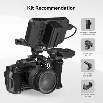 SmallRig X-H2 / X-H2S Camera Full Cage for FUJIFILM X-H2 / X-H2S Aluminum Alloy Video Making Camera Rig 3934 product image