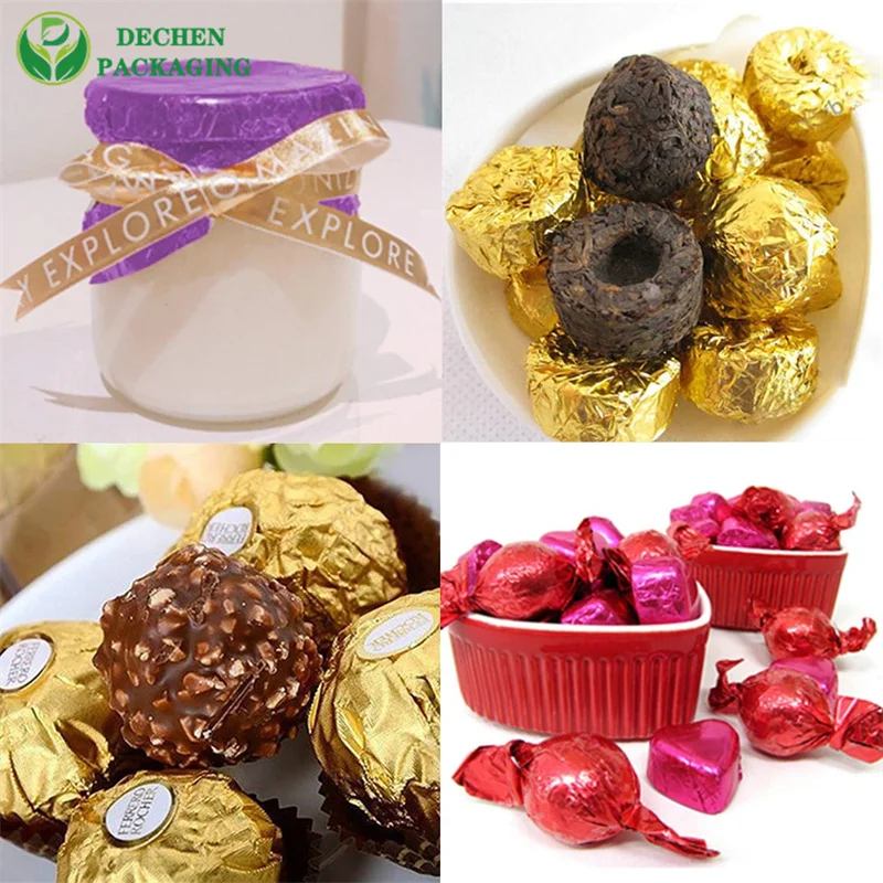 Aluminum Foil Chocolate Wrapping Paper - Food Safe