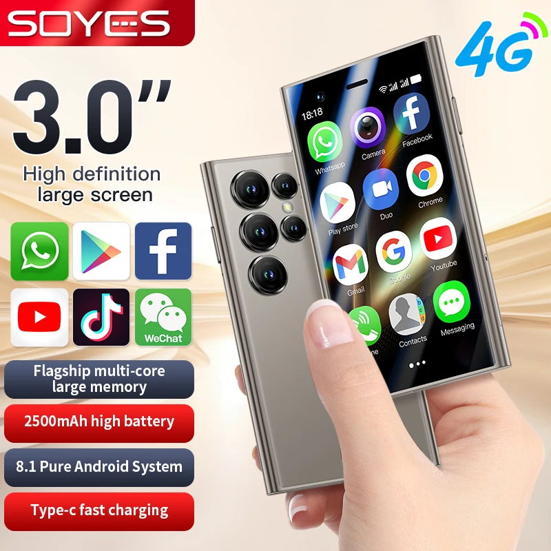 Soyes S24 Pro Max - Quad Core Mini Smartphone with 5MP Camera