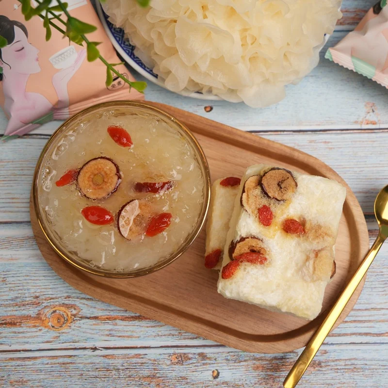 Оптовая продажа Быстрая Еда завтрак здоровая пища суп-тремелла суп из белого грибка птичьего