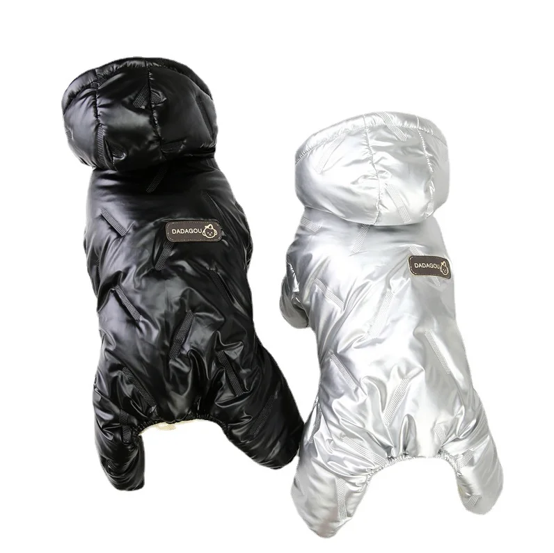 2 Layers Fleece Lined Warm Dog Jacket for Puppy Winter Cold Weather Soft Windproof Small Dog Coat