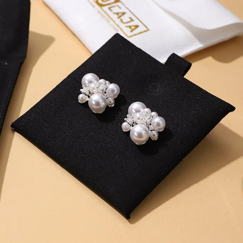 A1 Black Jewelry Packaging Set Canvas Bag Paper Bag Drawer Box Microfiber Bag Customizable Logo Jewelry Storage supplier