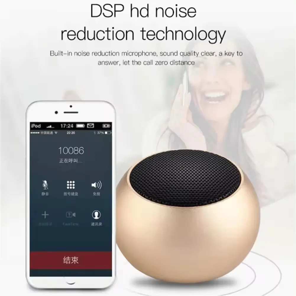 M3 Portable Metal Bluetooth Small Speaker Mini Wireless Bluetooth ...