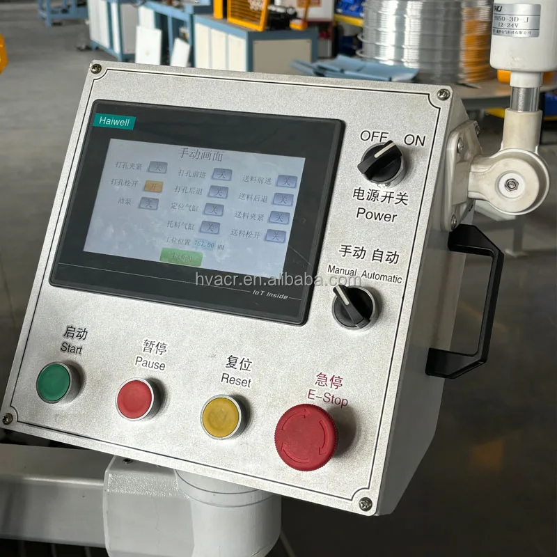 BOBO Machine copper tube hole pipe punching machine for solar shown in a detail photo for this news article