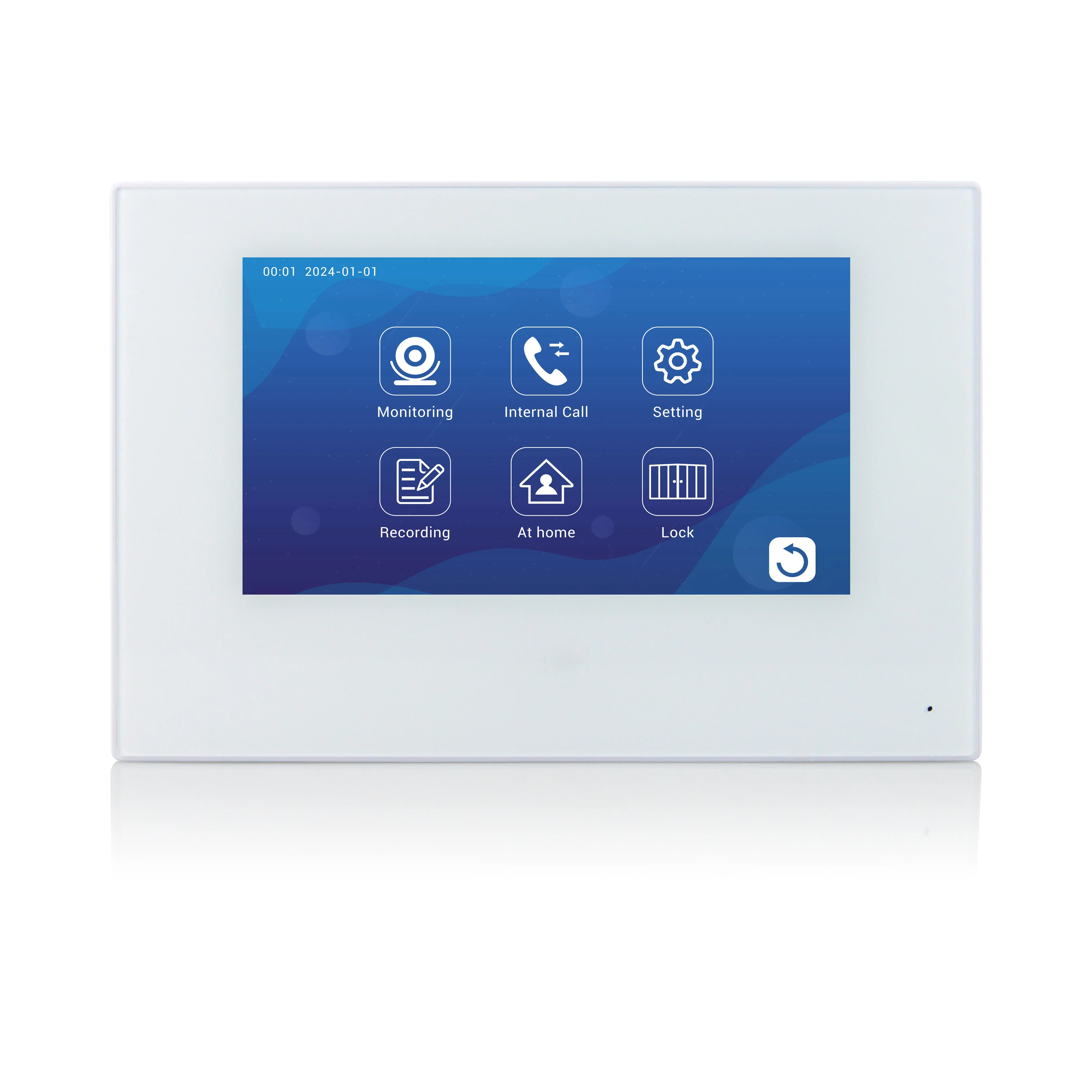 WiFi Building System with Smart Phone App Control HD Image Wireless 7inch Indoor Monitor Touch Screen 2 Ways Intercom