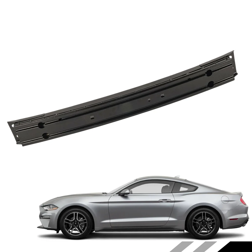 شريط تصادم أمامي من الألومنيوم من الفولاذ الأسود باللون الأسود لسيارة Ford Mustang 2015 2016-2021