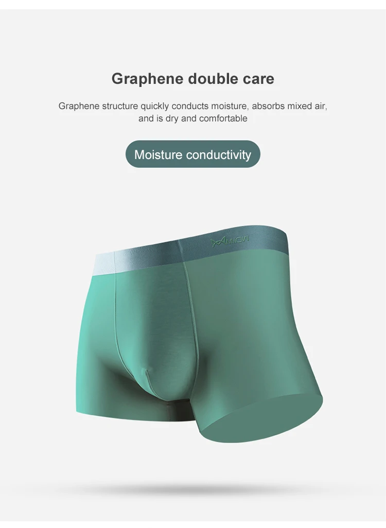 Traceless Breathable Solid Color Boxer Mens Underwear Designed Men's ...