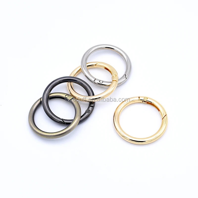 Ivdouff Supply Spring Gate Ring Metal Handbag Spring O Rings