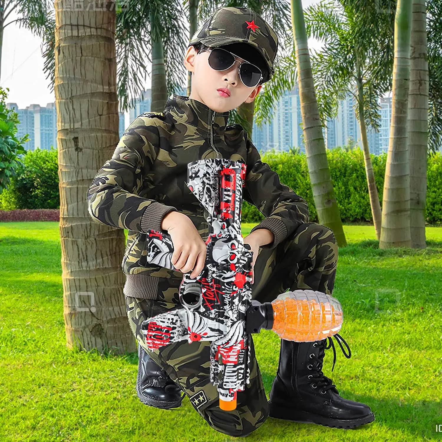 M416 Blaster Gel Gun Ak47 Activities Shooting Team Game Kids Boys