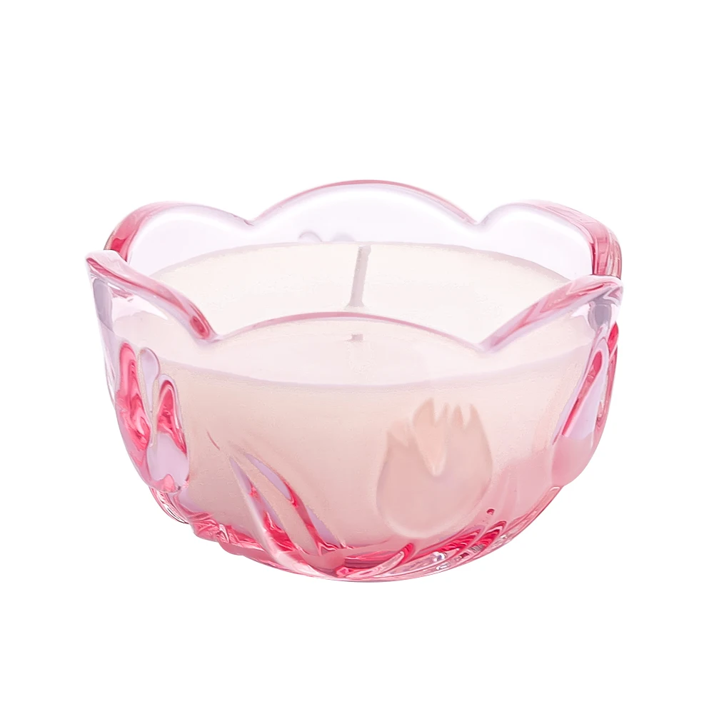 Wholesale Glass Candle Holder With Lid 200g Soy Wax Aromatherapy Glass Candle Jar Candle Holder