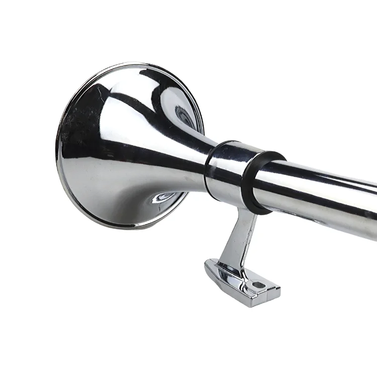 12V/24V With Electric Valve Control Hose 640MM Super Loud Single Trumpet  Circular Semi Truck Air Horn