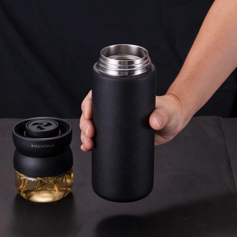 PINKAH Stainless Steel Tea Separation Bottle 6-12 Hours Insulation