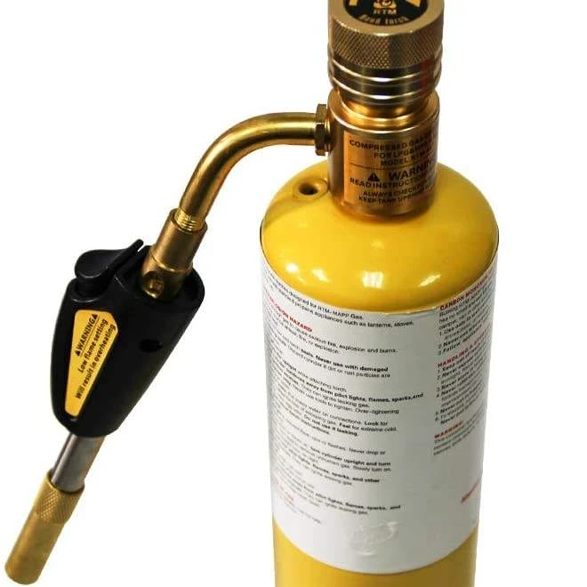 Trigger Starter Propane Torch With Nozzle for Brazing Welding Compatible with MAPP/MAP Pro/Propane High Intensity