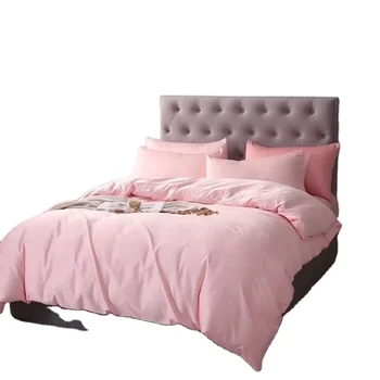 100% cotton 300TC pink colored duvet cover quilt cover sets for selling