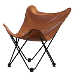 Ready to Ship Luxury folding butterfly chair in Europe and America folding beach lip mouth chair leather butterfly chair