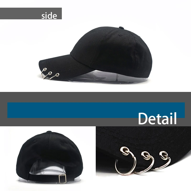 2021 Summer New Snapback Simplicity Hat Boys Ring Adjustable Baseball Cap Garros Hat Fashion Men Women Breathable Solid Color