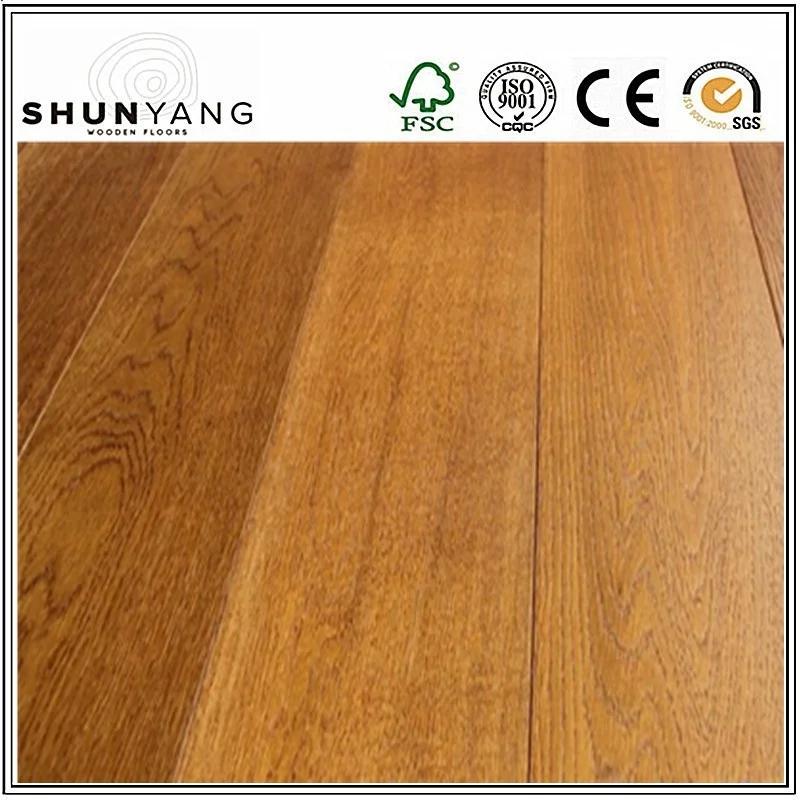 220mm Width UV Oiled Brushed and Smoked White Oak Engineered Parquet Flooring