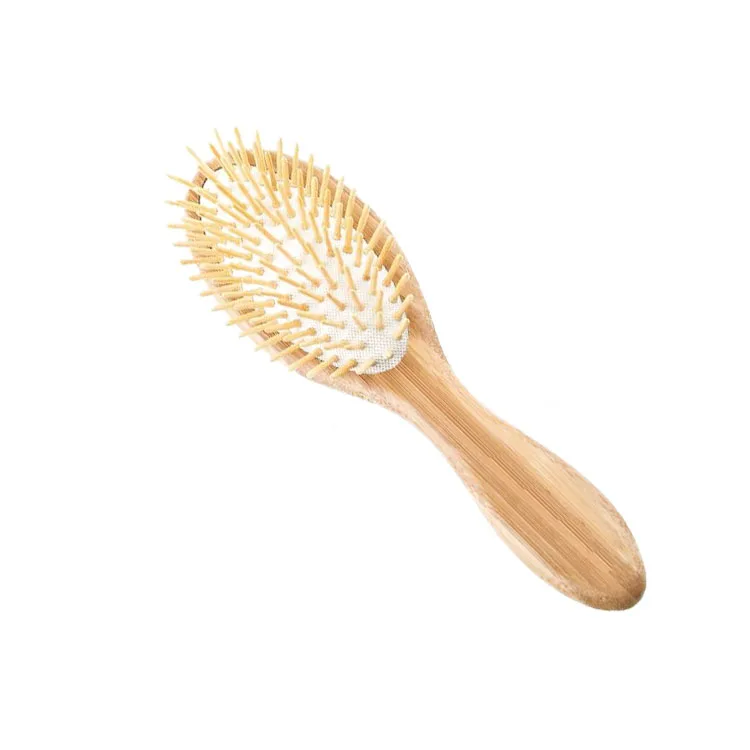 Manufacturer 2021 Trending Natural Bamboo Hair Brush 100% Natural Hair Straightener Brush With Bamboo Bristles