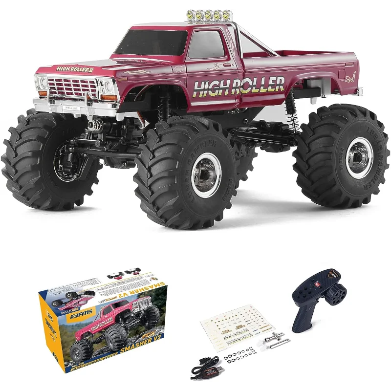 FMS 1/24 FCX24 Max Smasher V2 - High Roller Stunt Car RC