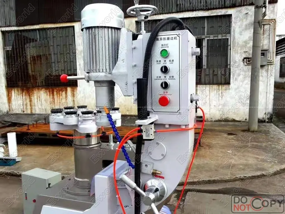 Manual Irregular Rough Grinding Fine Grinding and Polishing in One Glass Shape Edge Polishing and Grinding Machine