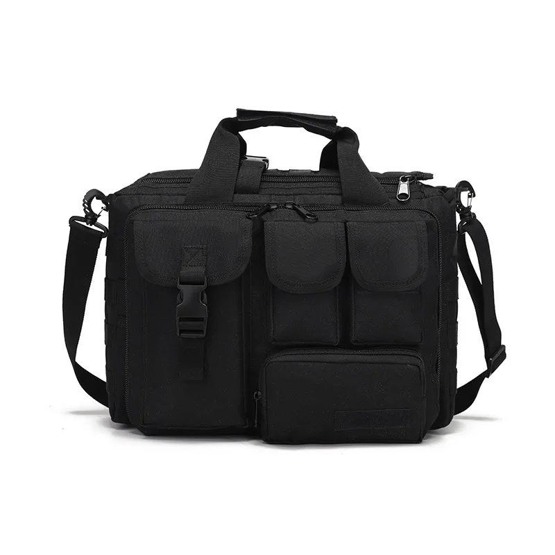 15.6 Large Men's Laptop Messenger Bag Multifunction Tactical Briefcase Outdoor