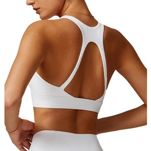 Lightweight Breathable Sports Bras Beautiful Back Fitness Running Yoga Bra with Shockproof Halter Neck Skin Friendly Comfortable