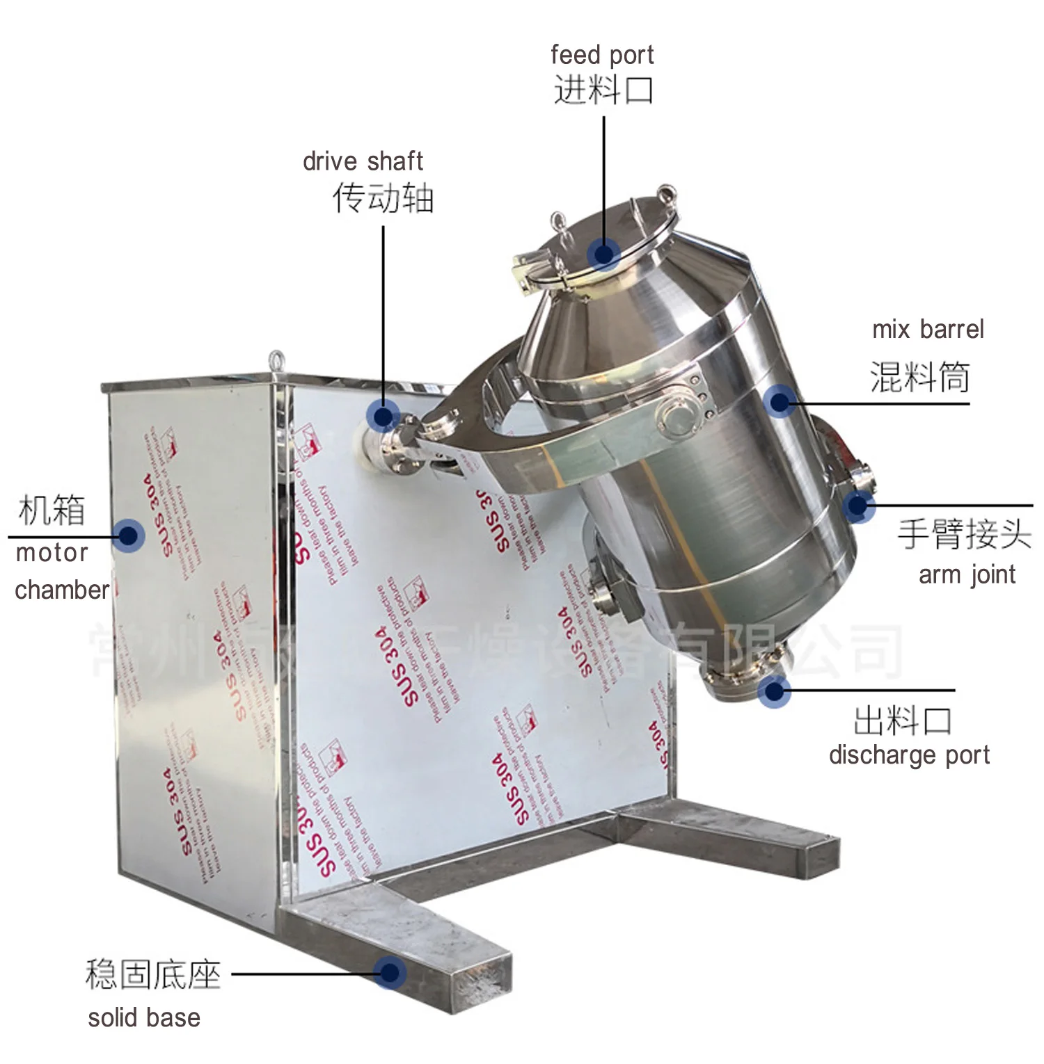 3D Powder Mixer Laboratory Equipment for Efficient Mixing