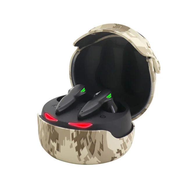 Creative Helmet Design Tws Wireless Earbuds Gaming Low Latency Breath