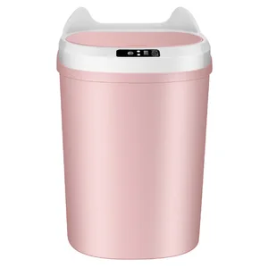 Large-Capacity Rechargeable Smart Trash Can Cross-Border Household Automatic Induction Electric Bucket Creative Lid for Bathroom