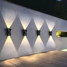 Shingel Waterproof Outdoor LED Solar Wall Lamp Garden Courtyard Villa Atmosphere Decorative Luminous Corridor Light
