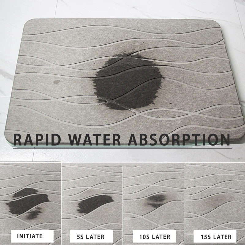 Quick Dry Diatomaceous Earth Bath Mat for Bathroom Floors main image 0